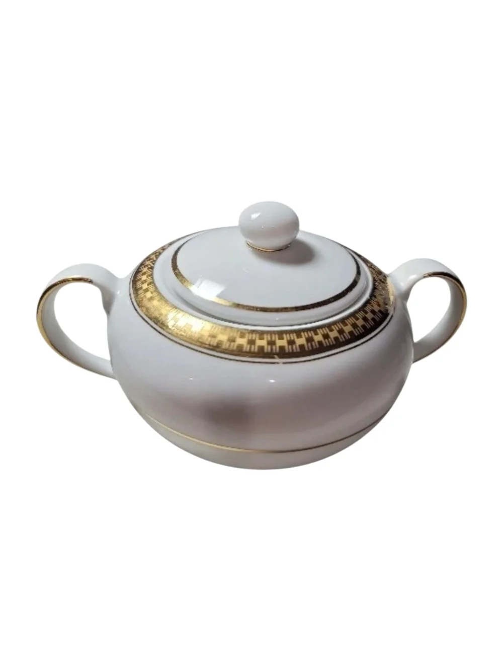 Gorham porcelain sugar